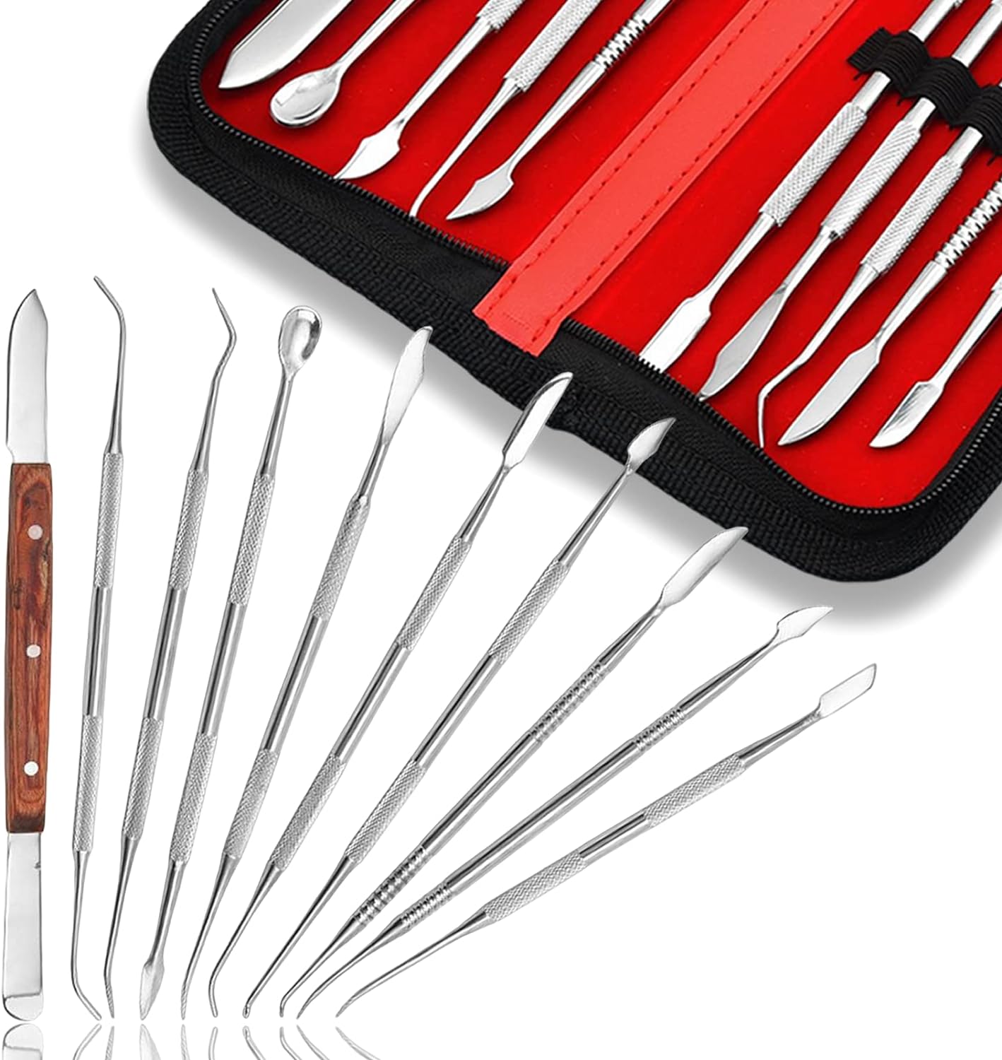 10pcs Dental Wax Carving Tools - Teeth Whitening Kit recension och pris