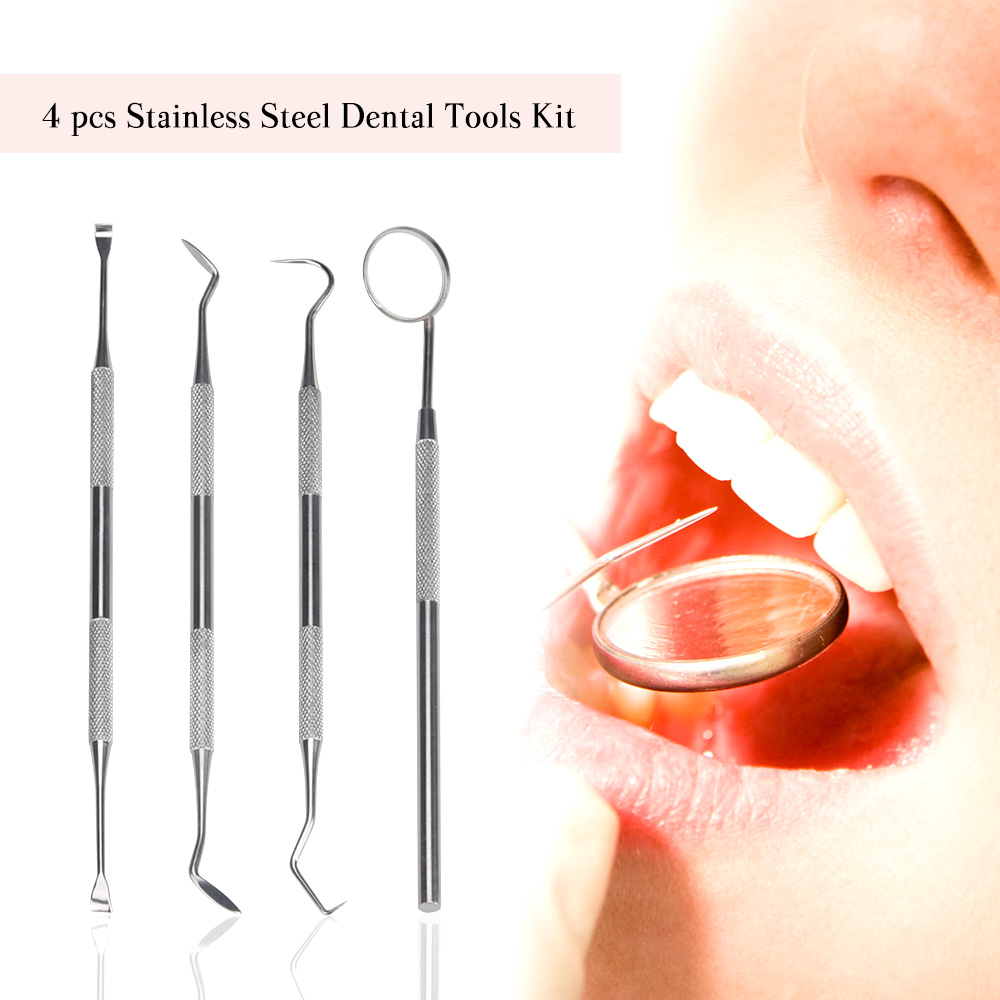 4Pcs Set Tartar Scraper Scaler - Teeth Whitening Mouthwash recension och pris