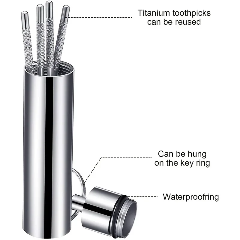 Stainless Steel Toothpick Set  - Teeth Whitening Mouthwash recension och pris